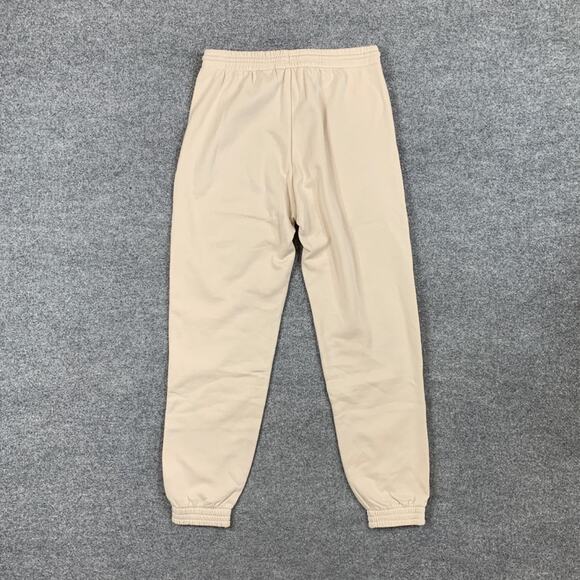 H&M Divided Joggers Womens S Small Ivory Fleece Lined High Waist Sweatpant - Picture 8 of 10